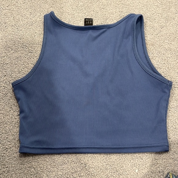 Blue v neck tank - Picture 2 of 3